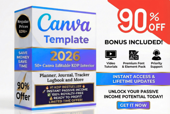 Download 50+ Editable Templates | KDP 2026 - Premium Bundle