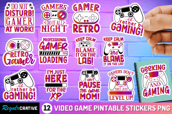 Download Video Game Printable Sublimation Sticker - Sublimation Collection