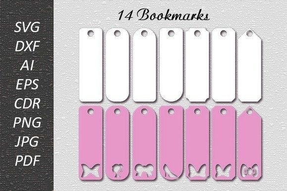 Download Bookmarks Templates SVG / Laser Cut - Templates Collection