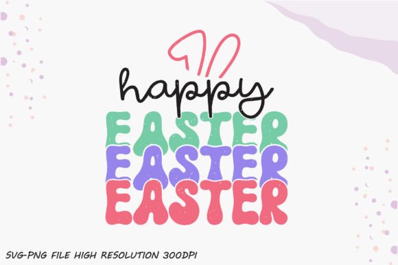 Download Happy Easter Retro PNG Sublimation - Sublimation Collection