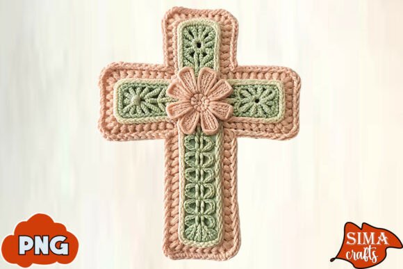 Download Faux Yarn Crochet Cross Sublimation - Sublimation Collection