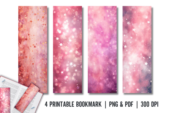 Download Pink Star Bookmark Printable Sublimation - Sublimation Collection
