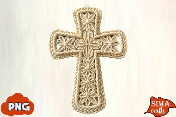 Download Faux Yarn Crochet Cross Sublimation - Sublimation Collection