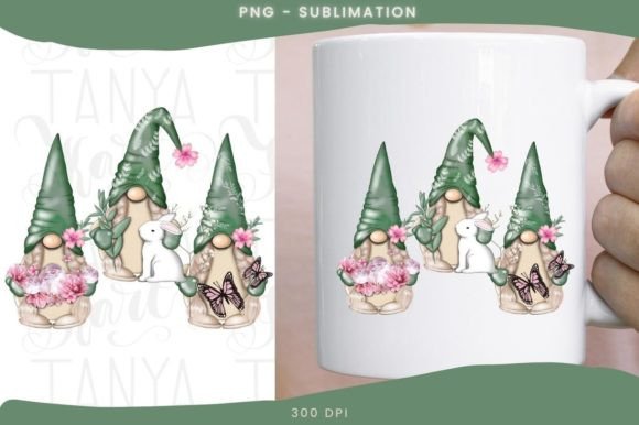 Download Floral Gnome Png | Sublimation Design - Sublimation Collection
