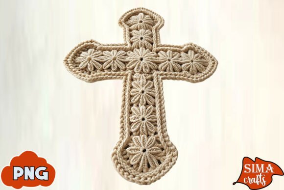 Download Faux Yarn Crochet Cross Sublimation - Sublimation Collection