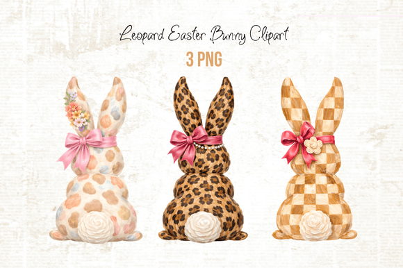 Download Leopard Easter Bunny PNG Sublimation - Sublimation Collection