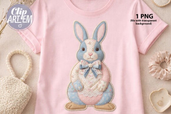 Download Patchwork Bunny PNG Clipart Sublimation - Sublimation Collection