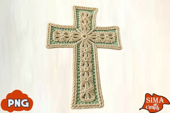 Download Faux Yarn Crochet Cross Sublimation - Sublimation Collection