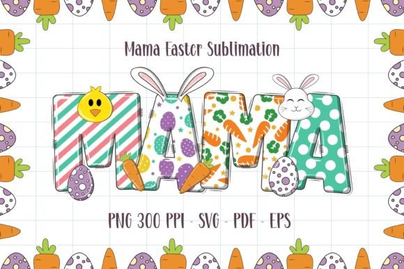 Download Mama Mini Easter Sublimation PNG - Sublimation Collection