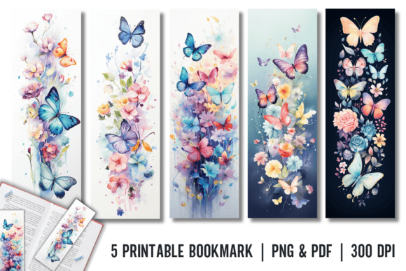 Download Butterfly Bookmark Printable Sublimation - Sublimation Collection