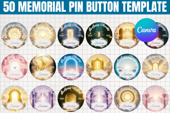 Download 50 Memorial Pin Button Templates - Premium Resources