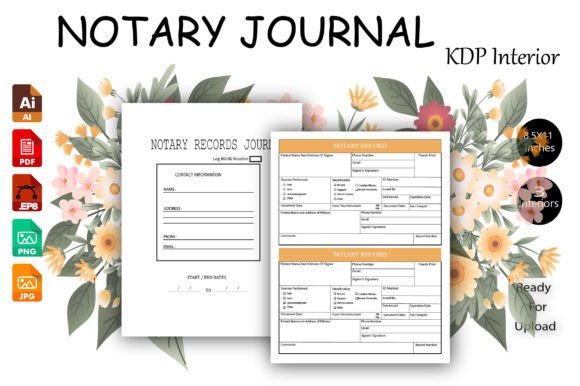 Download Notary Journal Print Templates KDP Inter - Templates Collection