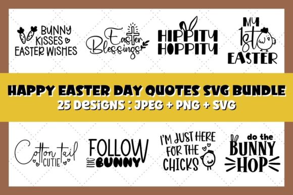 Download Happy Easter Day Quotes SVG Bundle - Easter day quotes Collection