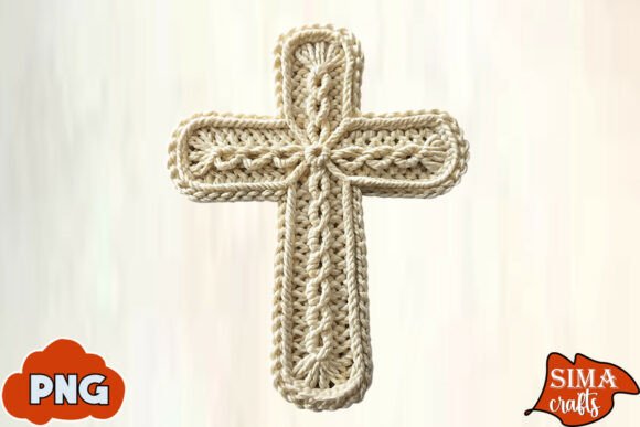 Download Faux Yarn Crochet Cross Sublimation - Sublimation Collection