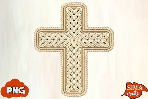Download Faux Yarn Crochet Cross Sublimation - Sublimation Collection