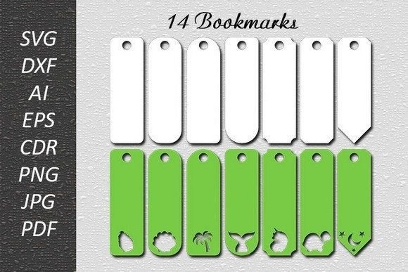 Download Bookmarks Templates SVG / Laser Cut - Templates Collection