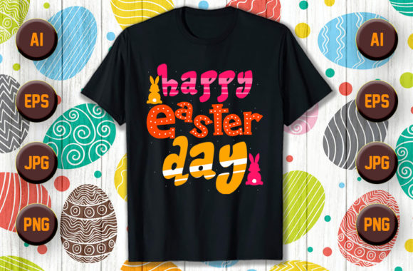 Download Happy Easter Typography T Shirt Design 3 - Easter typography Collection